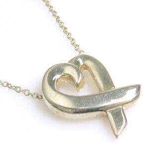 Tiffany Co Loving Heart Necklace Sterling Silver